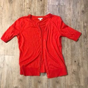 Short sleeve cardigan